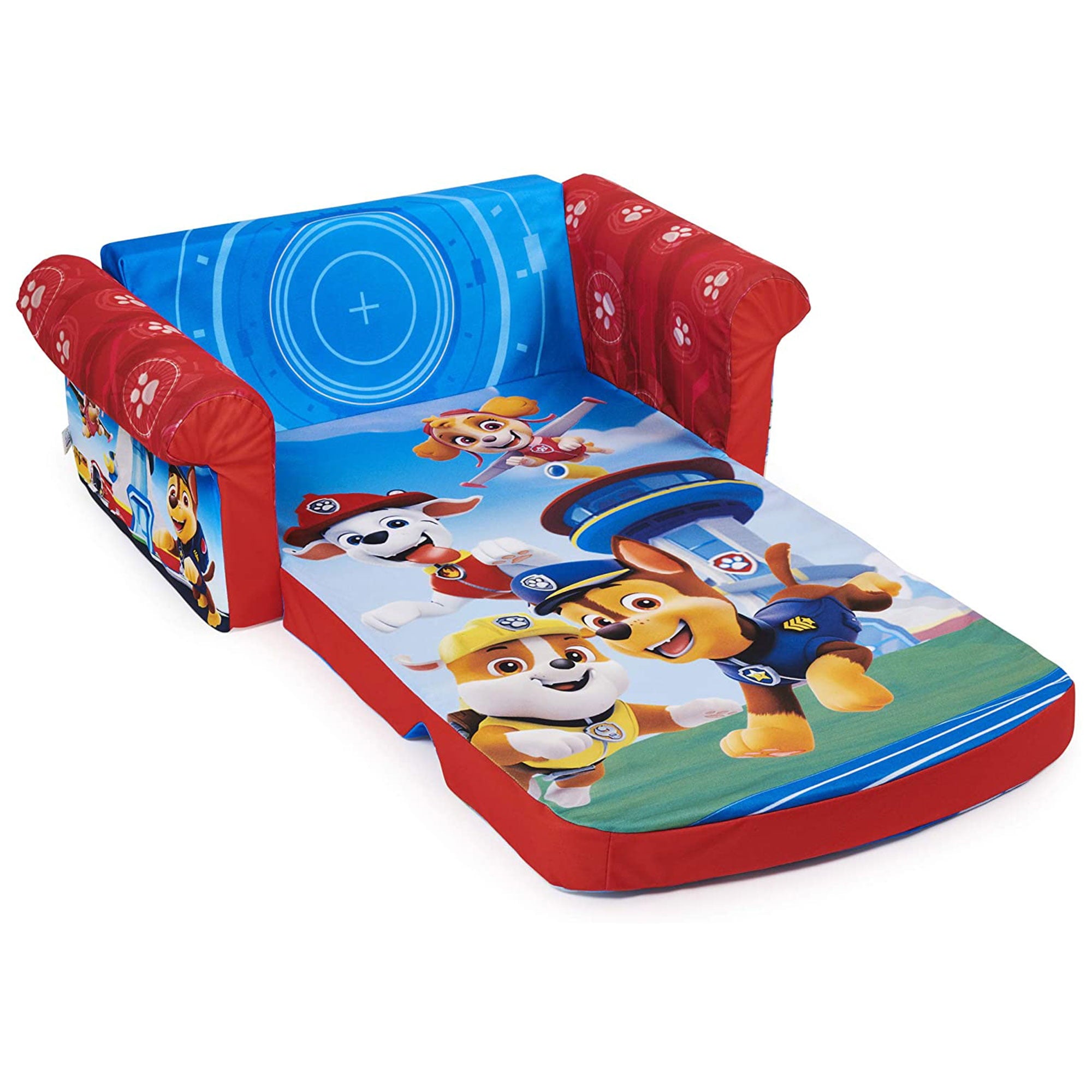 Marshmallow Furniture Kids 2-in-1 Flip Open Foam Sofa, Paw Patrol