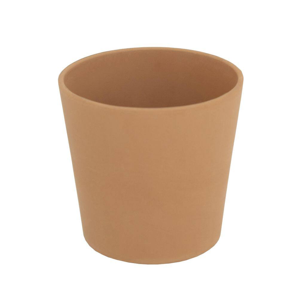 PRIVATE BRAND UNBRANDED Natural 7.5 in. Clay Cabo Flair Pot LHDPOTCLCBFL7X6