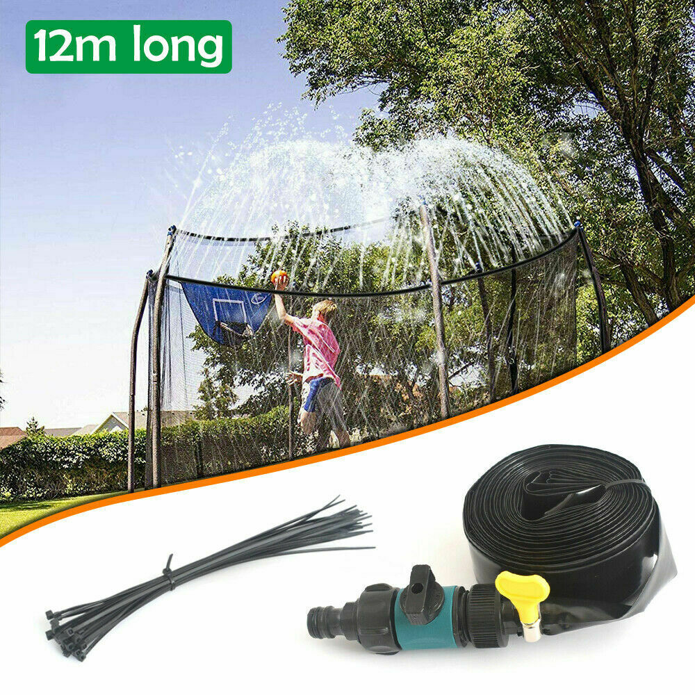 For Trampoline Sprinkler Spray Water Park Kid Fun Summer Outdoor Water Game 12M