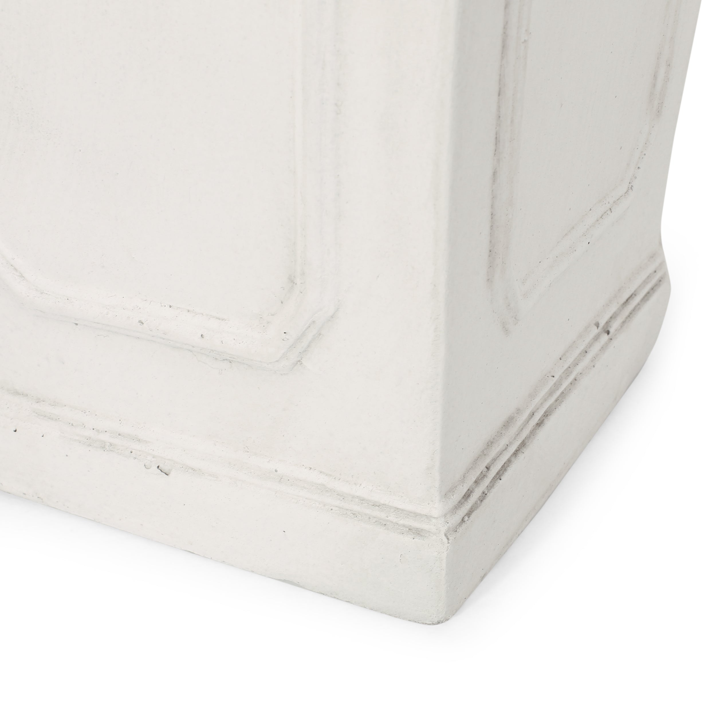 Greg Outdoor Cast Stone Tapered Planter