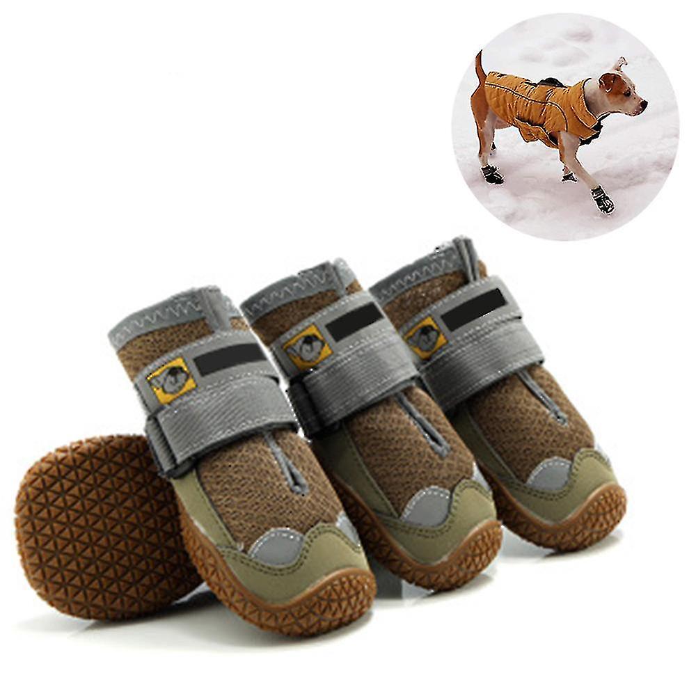 Dog Boots Waterproof For Dog With Reflective Velcro Rugged Anti-slip Sole And Skid-proof Outdoor Paw