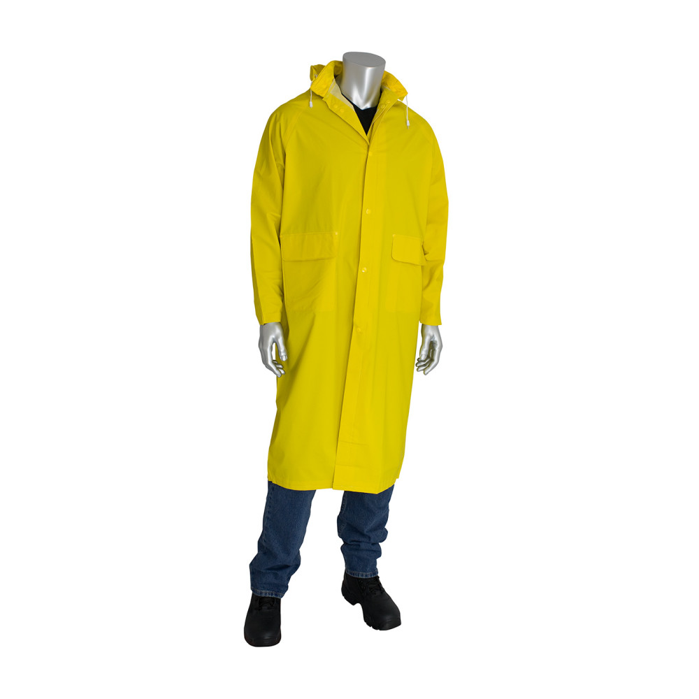 Protective Industrial Products Raincoat Base35FR Yellow Premium Large 2pc ;