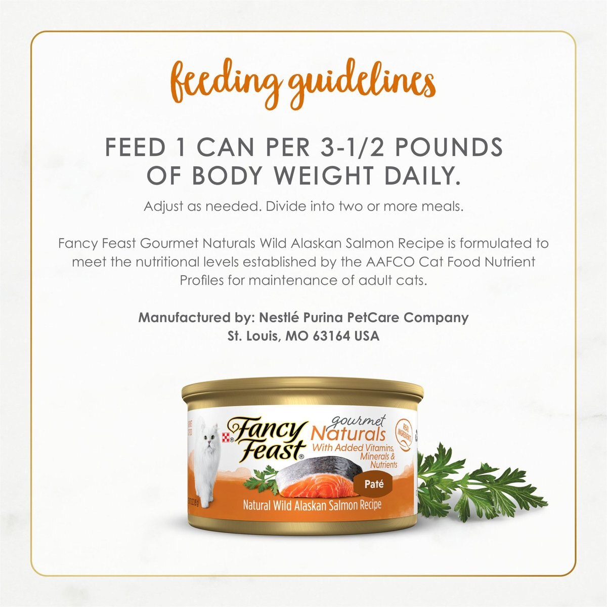 Fancy Feast Gourmet Naturals Wild Alaskan Salmon Recipe Pate Canned Cat Food