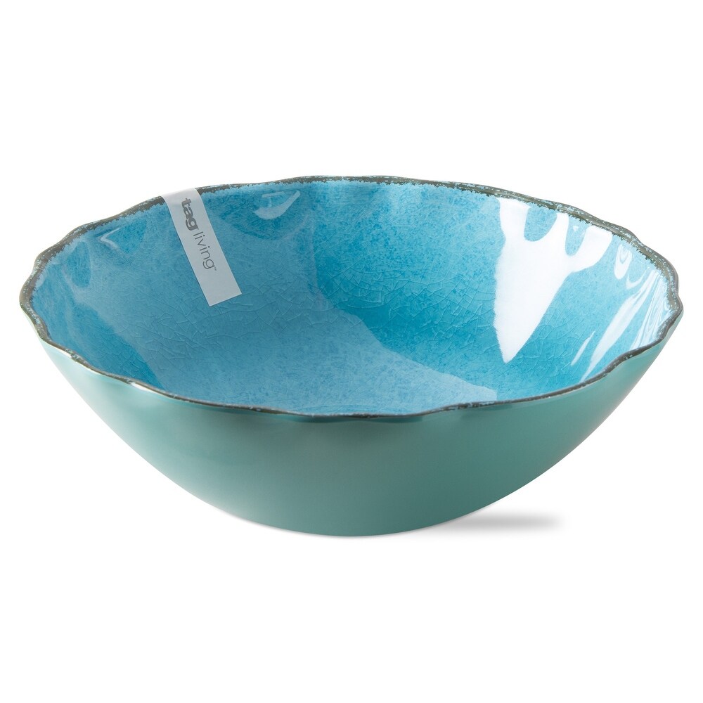 Verada Melamine Blue Serving Bowl   Ocean Blue