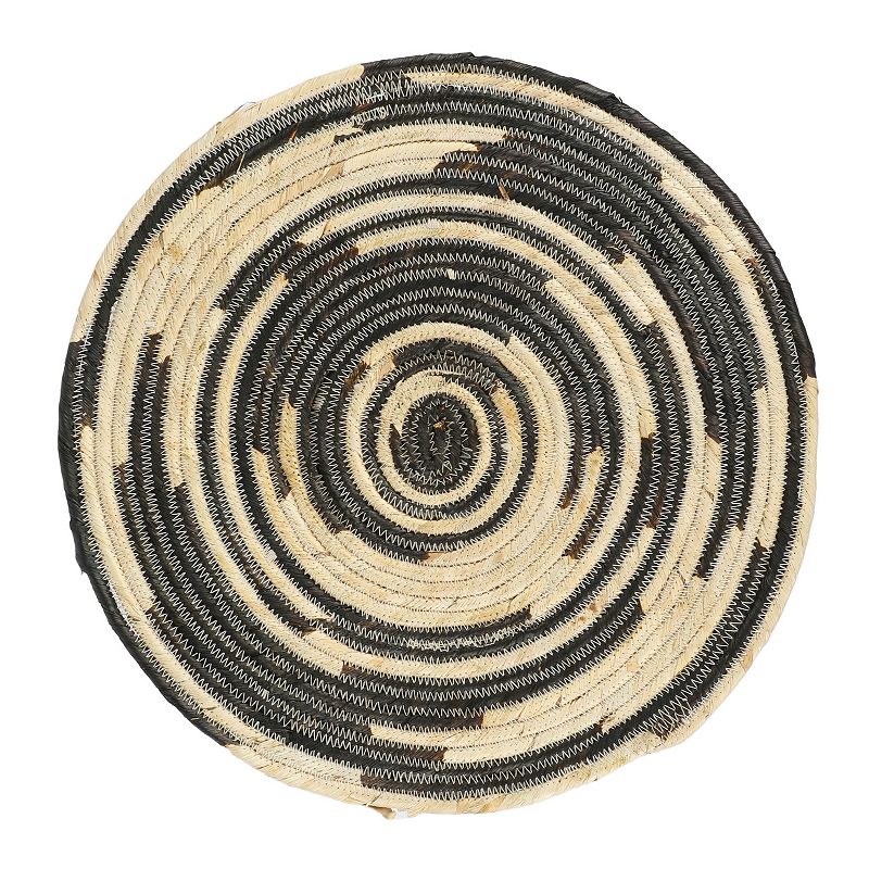 Cravings By Chrissy Teigen 4 Piece 14 Inch Corn Husk Wicker Placemat in Black