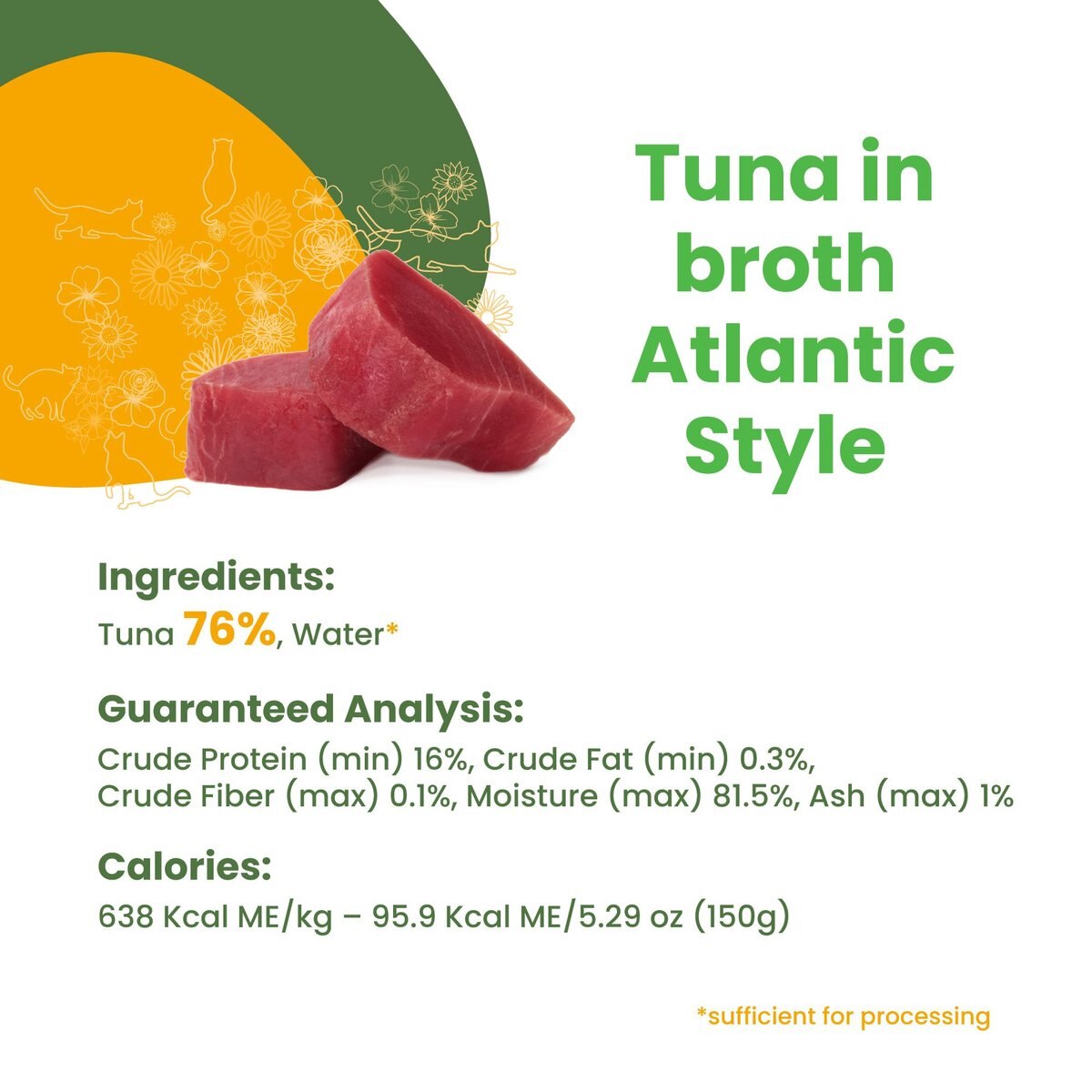 Almo Nature HQS Natural Tuna in Broth Atlantic Style Grain-Free Canned Cat Food