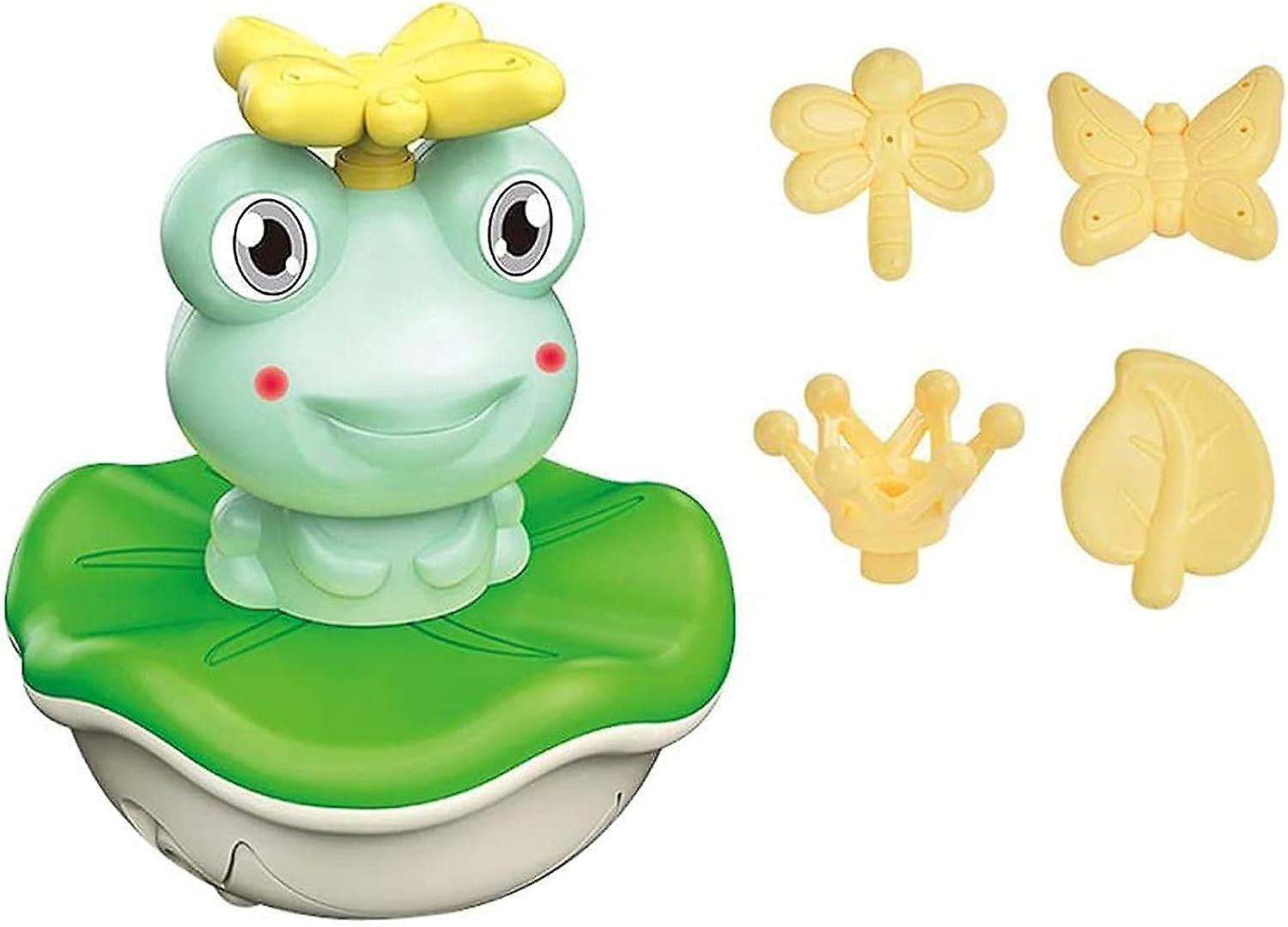 4 In 1 Frog Baby Bath Toys，fountain Spray Water Sprinkler Shower Toys，cute Waterproof Electric Kids Swimming Floating Water Playing Toys For Bathtub，p