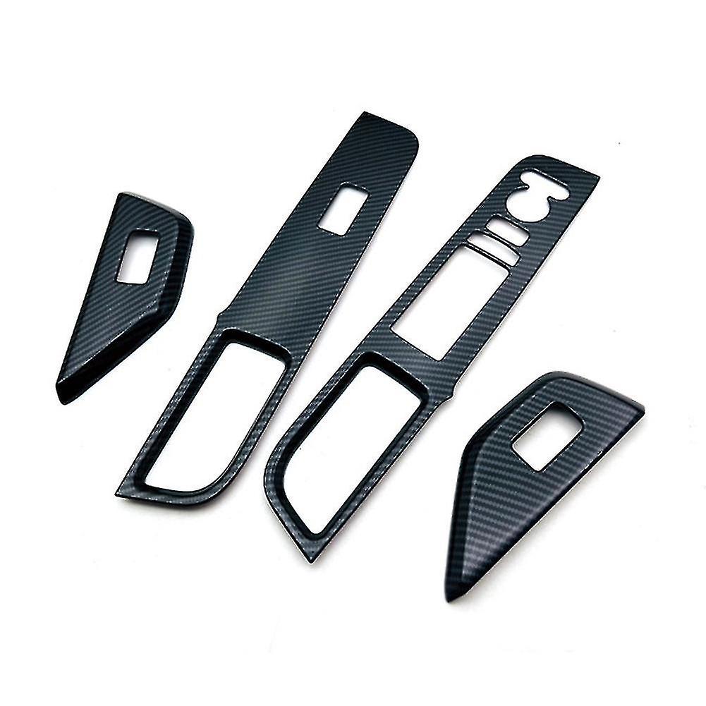 Car Carbon Fiber Window Glass Lift Button Switch Cover Trim Door Armrest Panel For Stepwgn 2022 202