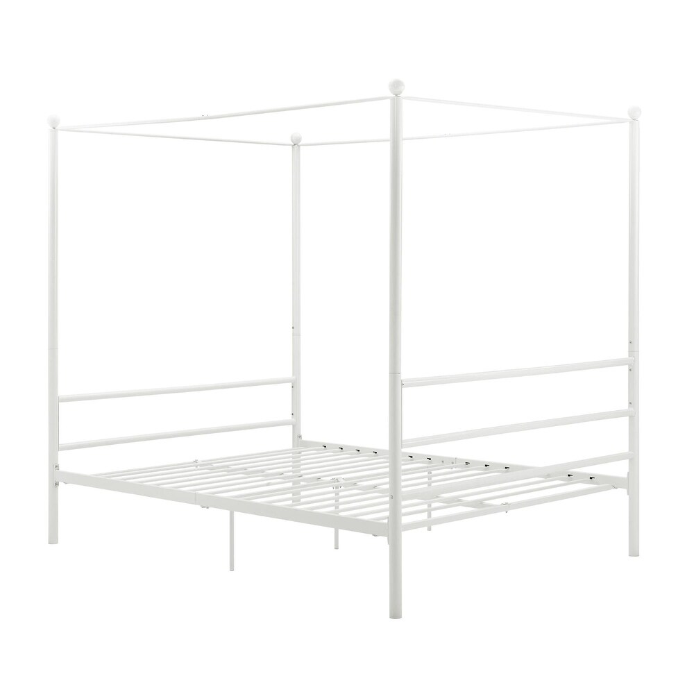 Avenue Greene Knox Four Post Metal Canopy Bed