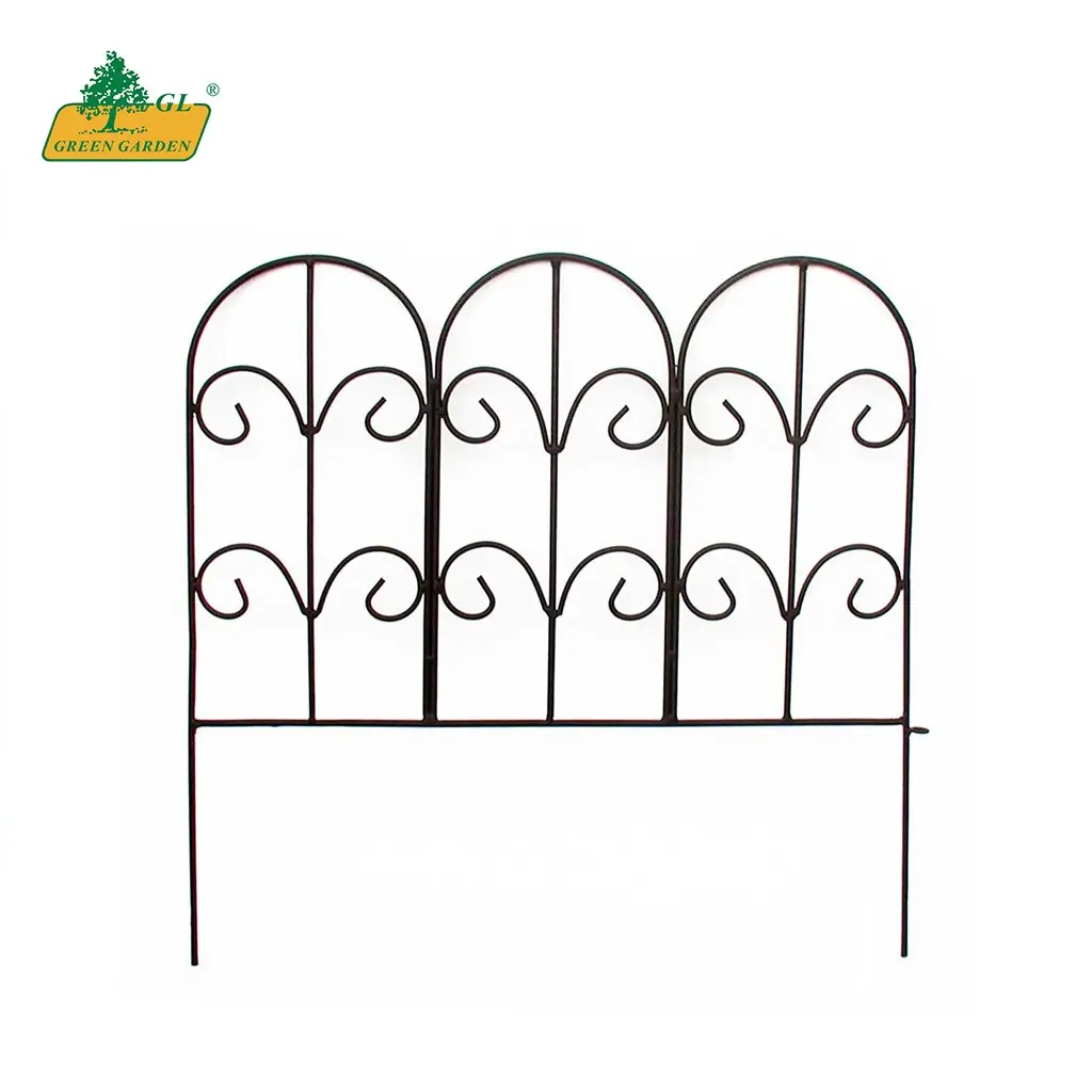 Garden Border Edging Spray painted Metal Fence For Garden Fence Decoration Lawn Flower Beds And Terrace adjustable Fences