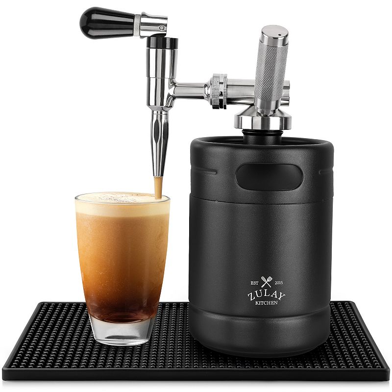 Nitro Cold Brew Maker with Pressure Relieving Valve and Creamer Faucet