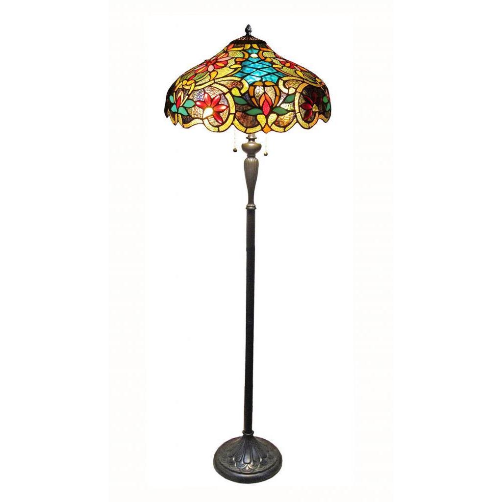  Style Victorian Design 2-light Dark Antique Bronze Floor Lamp