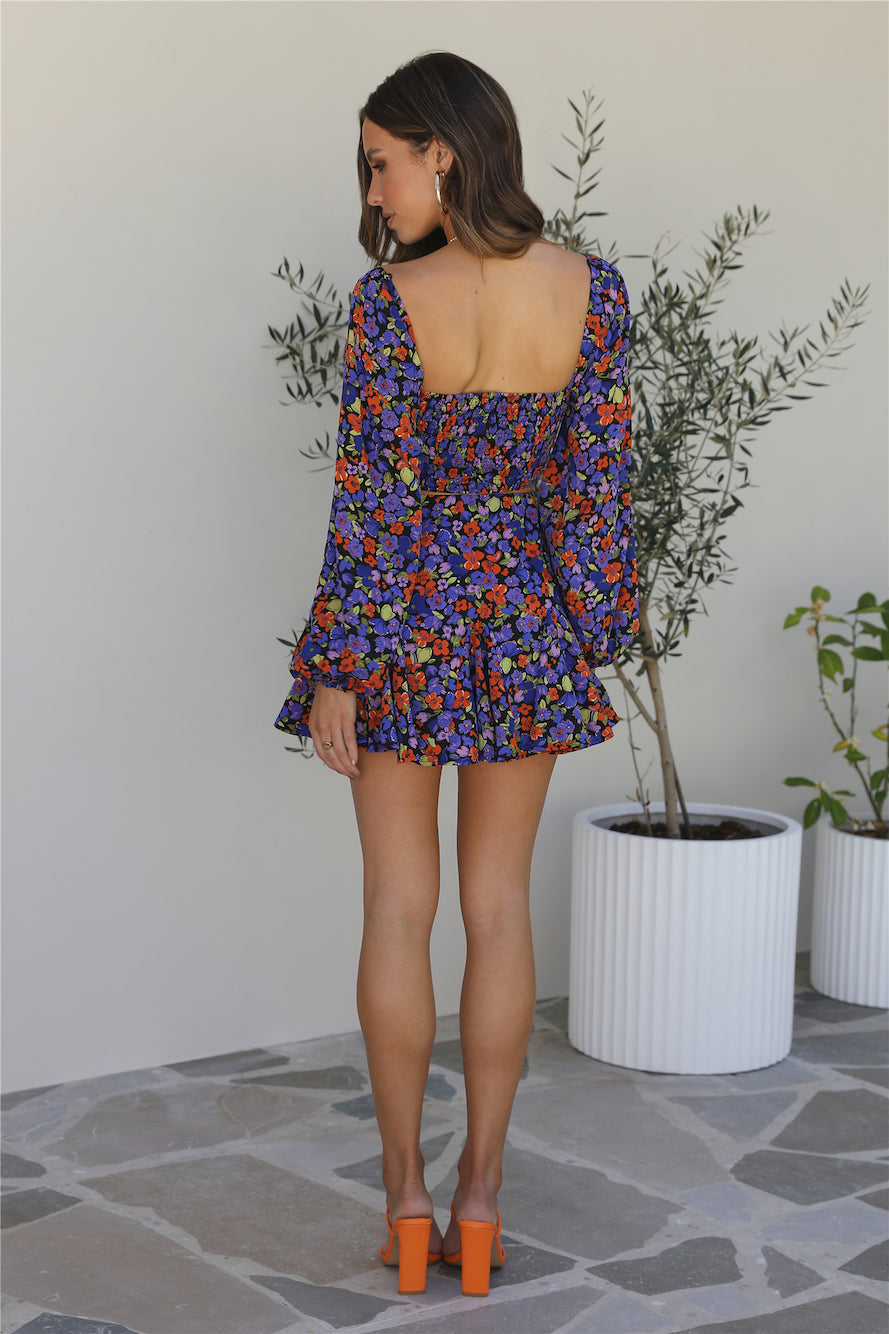 Head Over Heels Crop Dark Floral