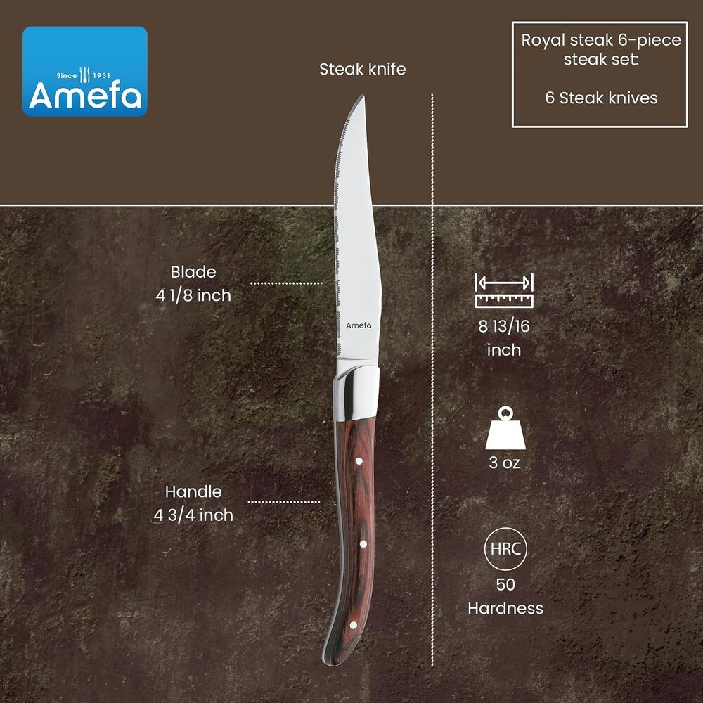 Amefa Royal Steak Knives Set of 6