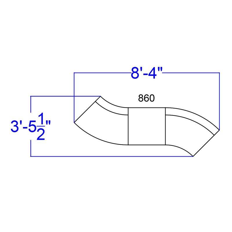 4 PC LeatherSoft Modular Reception Configuration w/Taut Back  Seat   100\