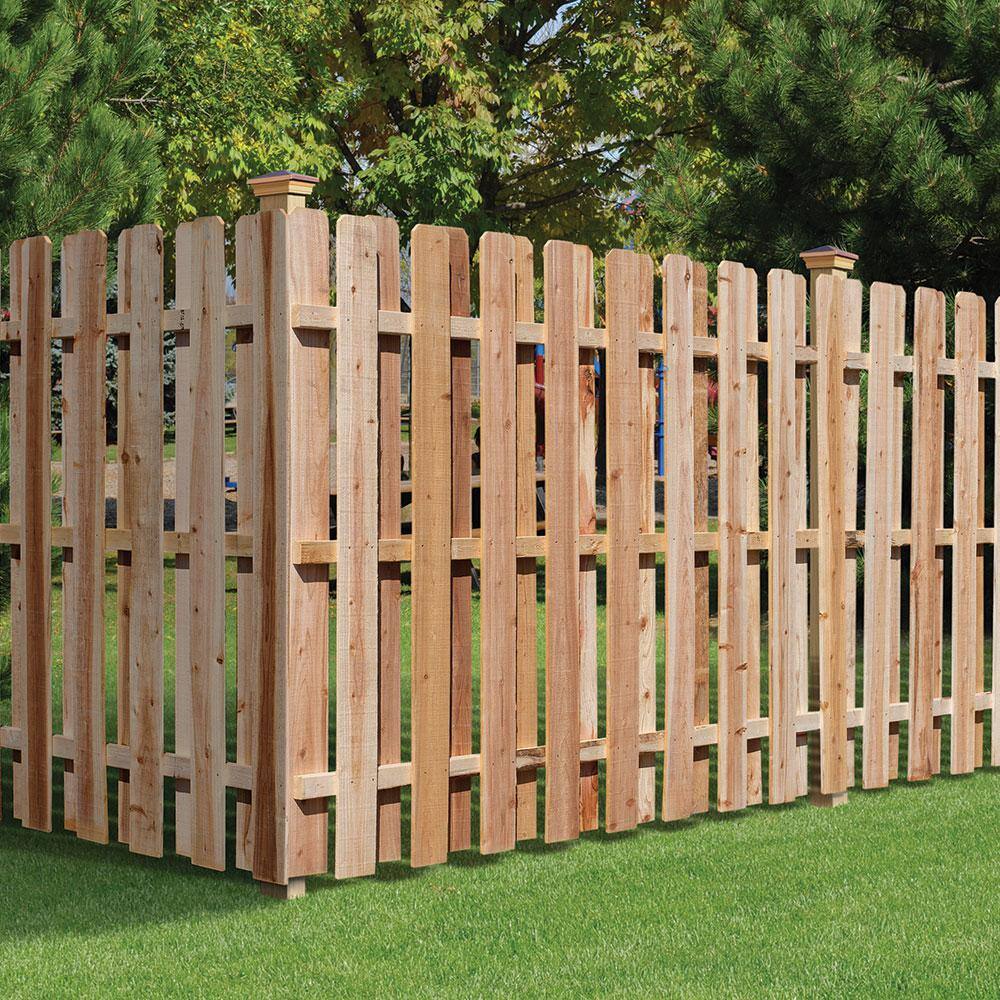 Outdoor Essentials 4 in. x 4 in. x 8 ft. Western Red Cedar Fence Post (2-Pack) 245388