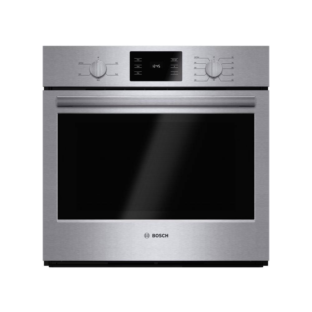 Bosch 500 Series 30 in. Built-In Single Electric Wall Oven in Stainless Steel with Thermal Cooking and Self-Cleaning HBL5351UC