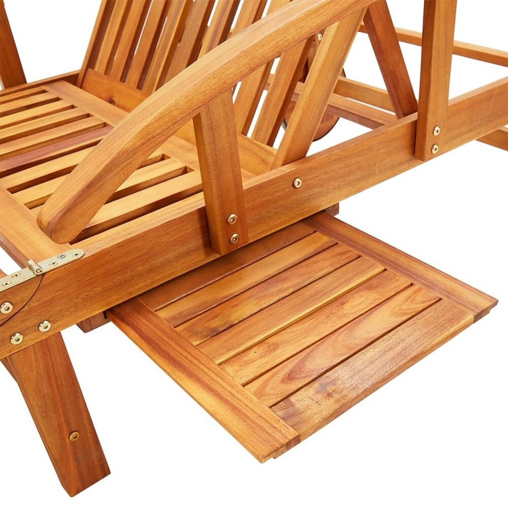 vidaXL Sun Loungers 2 pcs with Cushions Solid Acacia Wood   78.3\