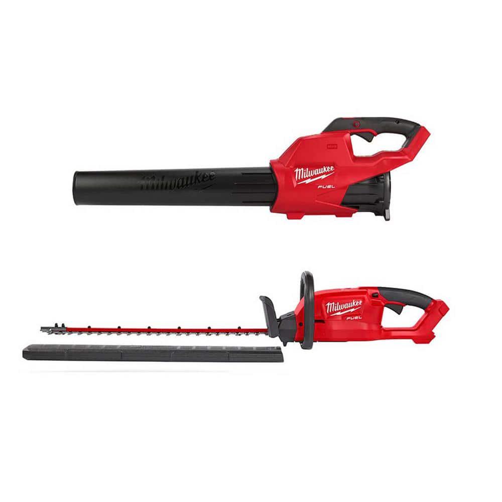 Milwaukee M18 FUEL 18V LithiumIon Brushless Cordless Handheld Blower and M18 FUEL Hedge Trimmer Combo Kit