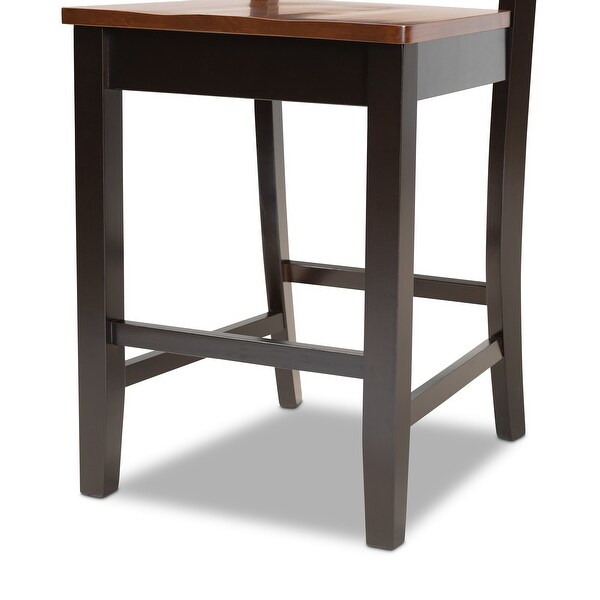 Nicolette Modern and Contemporary 2-Piece Counter Stool Set