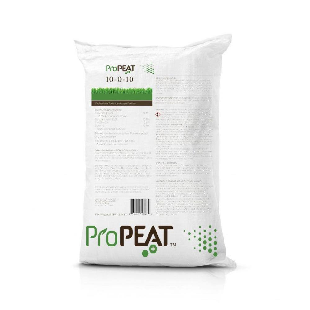 PROPEAT 25 lbs. 5445 sq. ft. Lawn Fertilizer (10-0-10) .NA