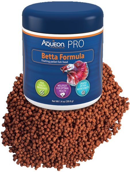 Aqueon PRO Betta Formula Fish Food， 1.4-oz jar