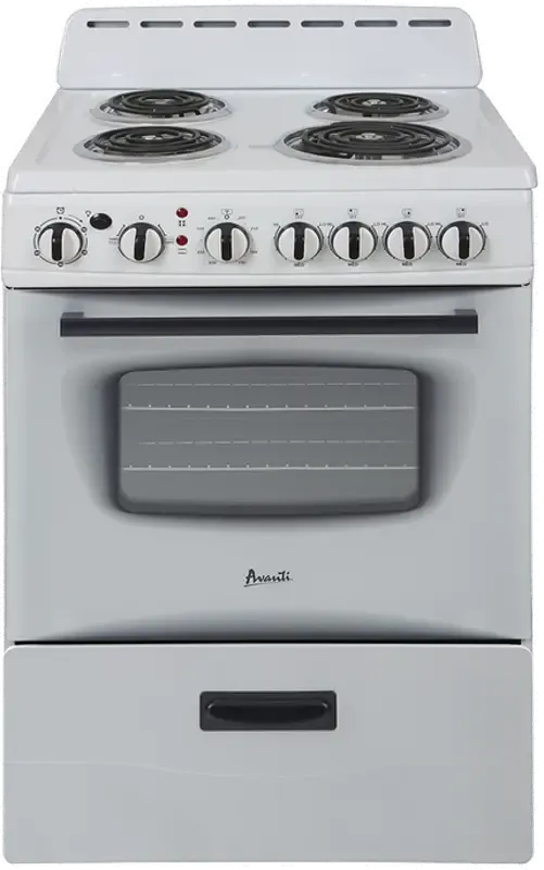 Avanti Electric Range ERU240P0W