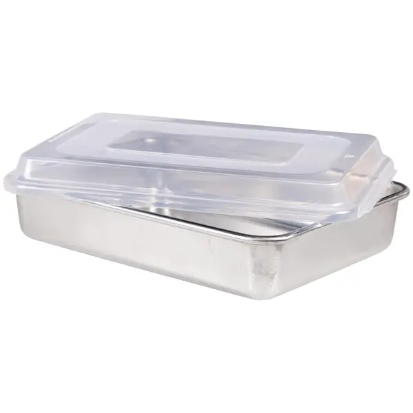 Nordic Ware Natural Aluminum 9x13 Rectangular Cake Pan with Lid