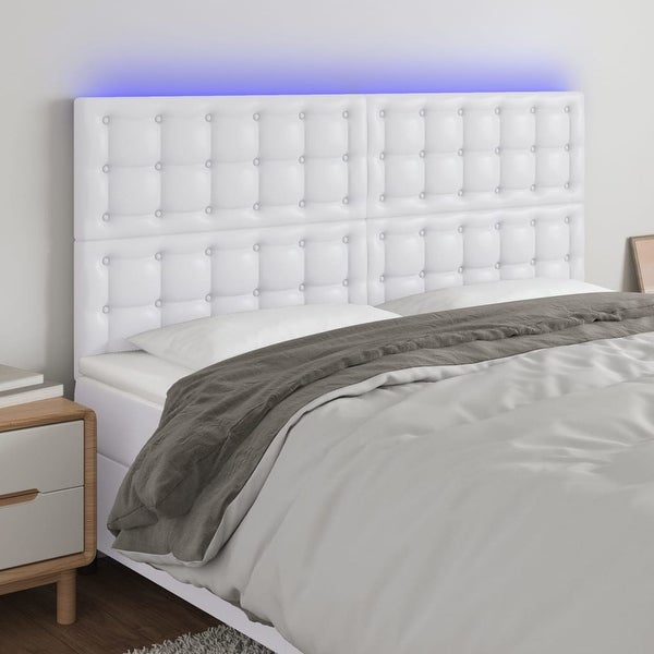 vidaXL LED Headboard Black 39.4