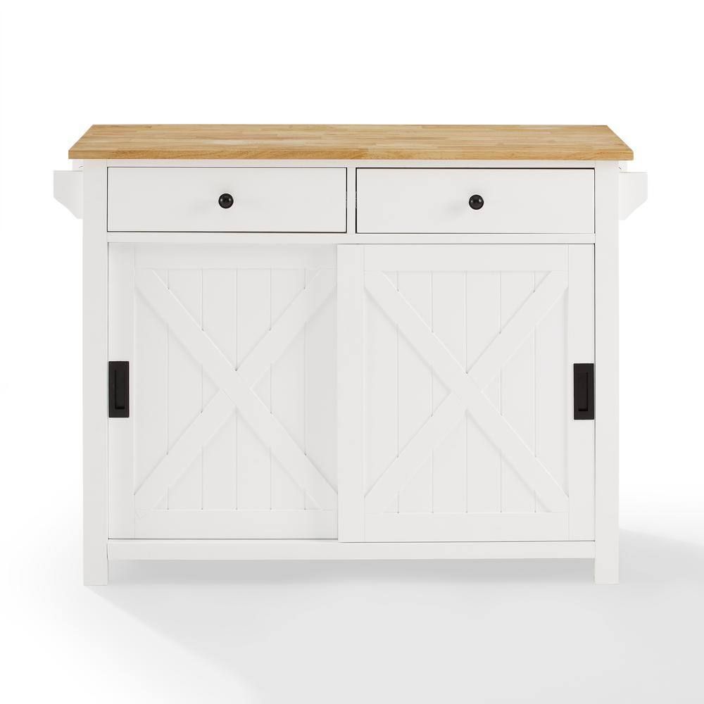 CROSLEY FURNITURE Laurel White Kitchen Island CF3033NA-WH