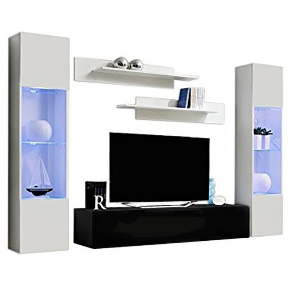 Strick and Bolton Hadi 5-piece Wall-mounted Entertainment Center Set