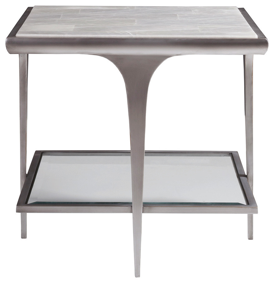 Zephyr Square End Table   Transitional   Side Tables And End Tables   by HedgeApple  Houzz