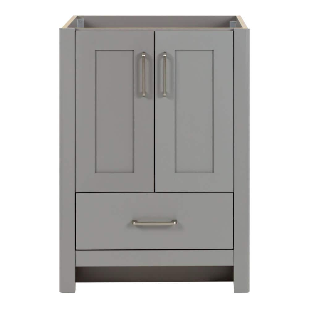 Home Decorators Collection Westcourt 24 in W x 22 in D x 34 in H Bath Vanity Cabinet Only in Sterling Gray