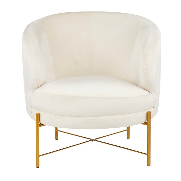 Chloe Upholstered Accent Chair with Metal Legs