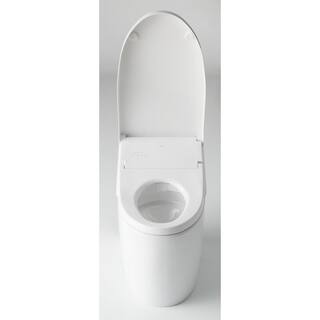 TOTO Neorest AH 2-Piece 0.81.0 GPF Dual Flush Elongated ADA Comfort Height Integrated Bidet Toilet in Cotton White MS989CUMFG#01