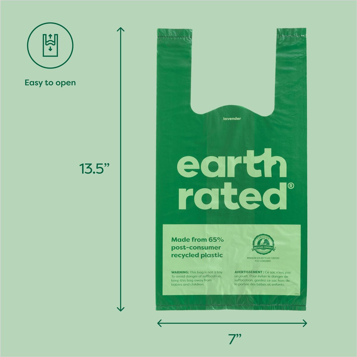 Earth Rated Dog Poop Bags with Handles