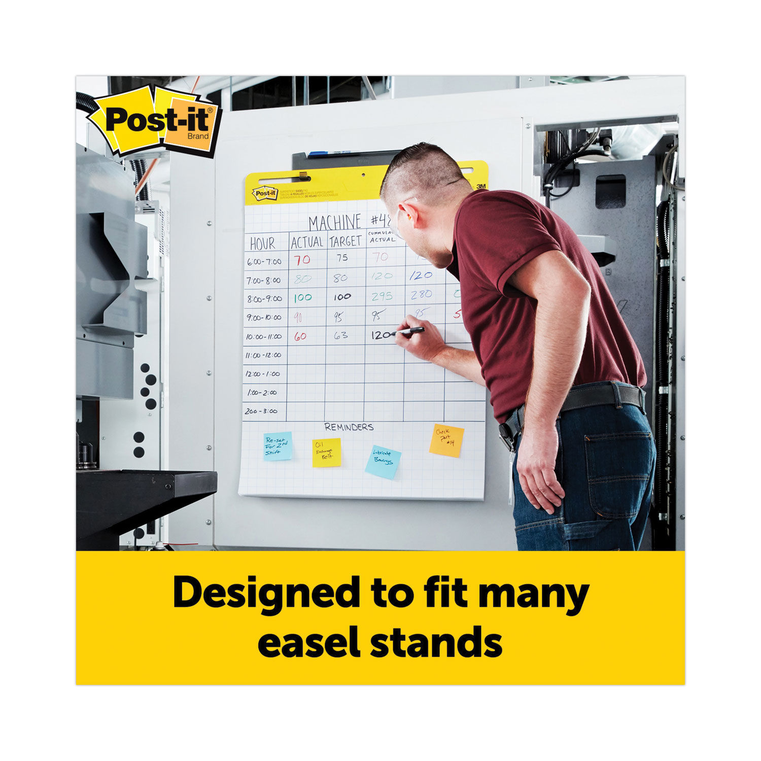 Vertical-Orientation Self-Stick Easel Pads by Post-itandreg; Easel Pads Super Sticky MMM560