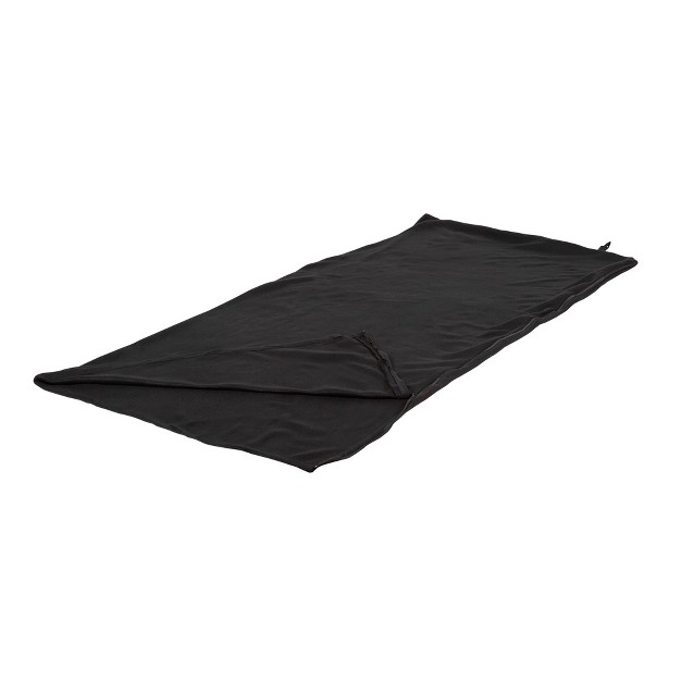 Stansport Rectangular Fleece Sleeping Bag Black