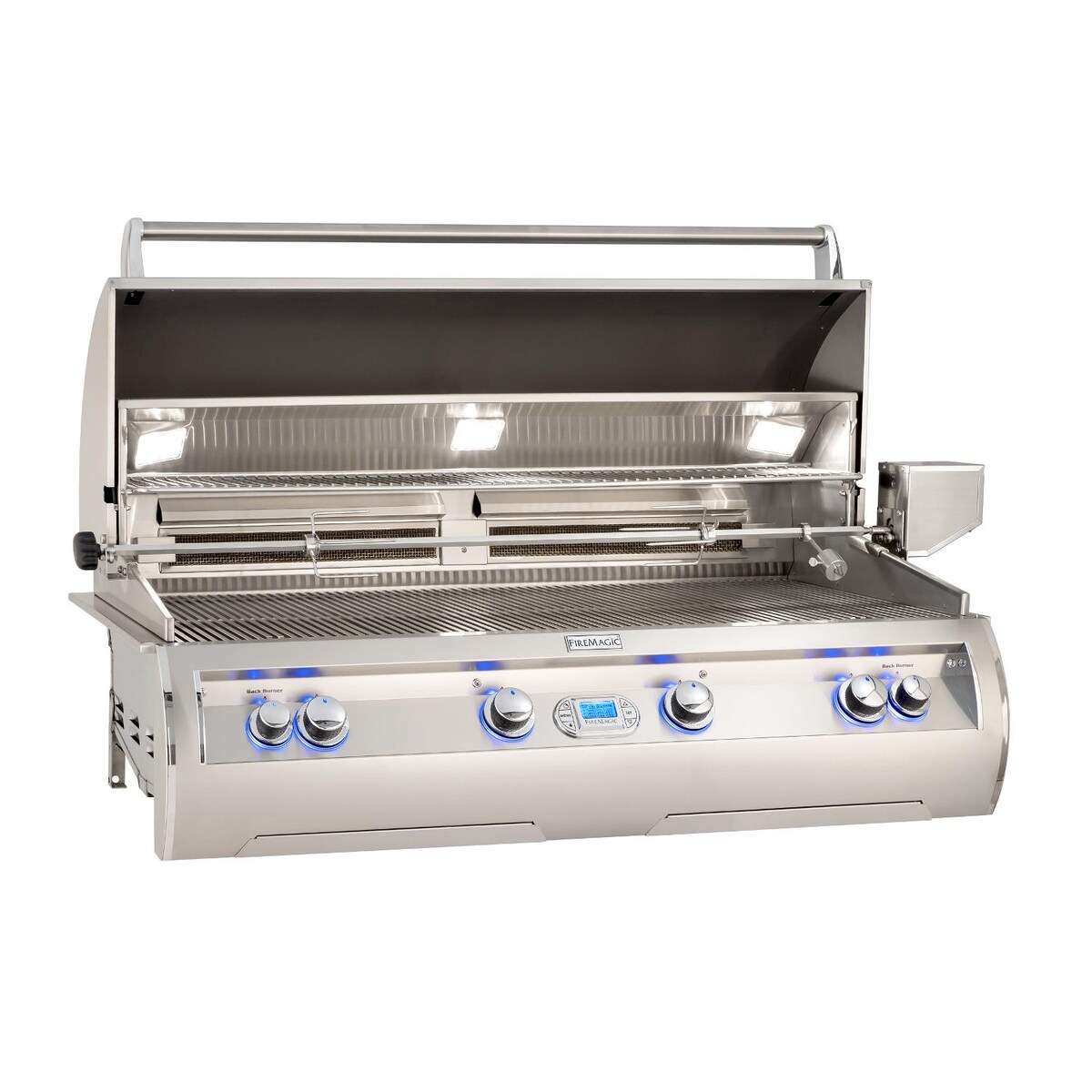 Fire Magic Echelon Diamond E1060I 48-Inch Built-In Natural Gas Grill W/ One Infrared Burner， Rotisserie， and Digital Thermometer