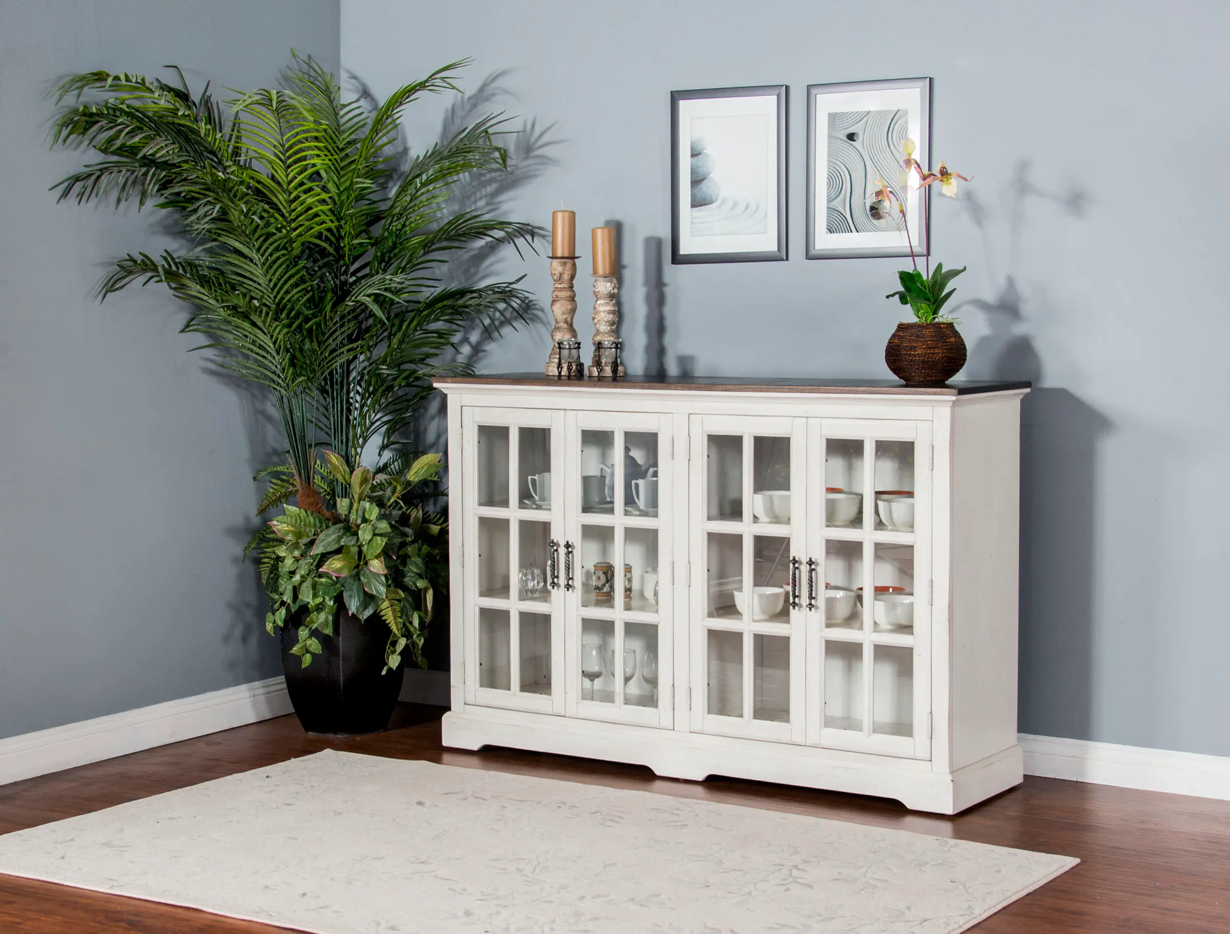 Bourbon County White Two-Tone Dining Room Sideboard