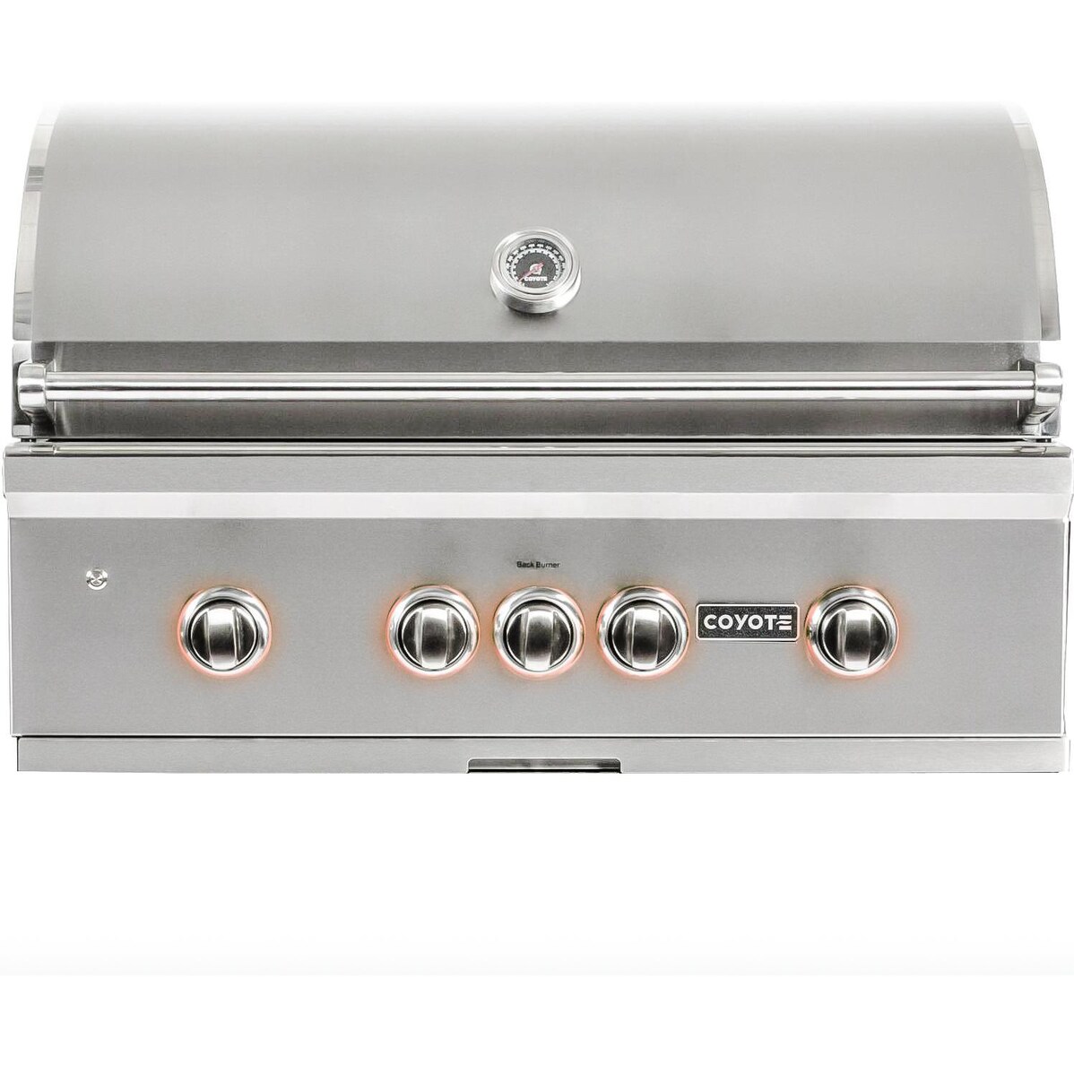 Coyote S-Series 36-Inch 4-Burner Built-In Propane Gas Grill With RapidSear Infrared Burner and Rotisserie