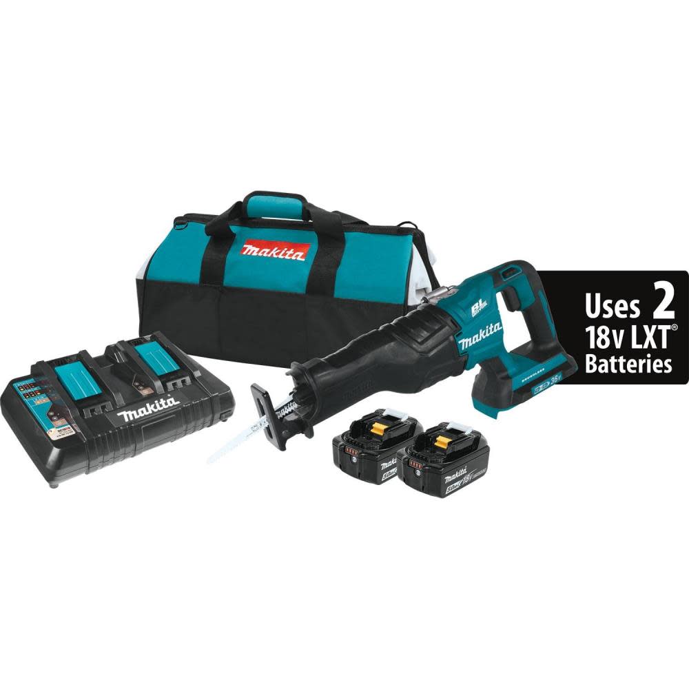 Makita 18V X2 LXT Lithium-Ion (36V) Brushless Cordless Recipro Saw Kit (5.0Ah) XRJ06PT from Makita