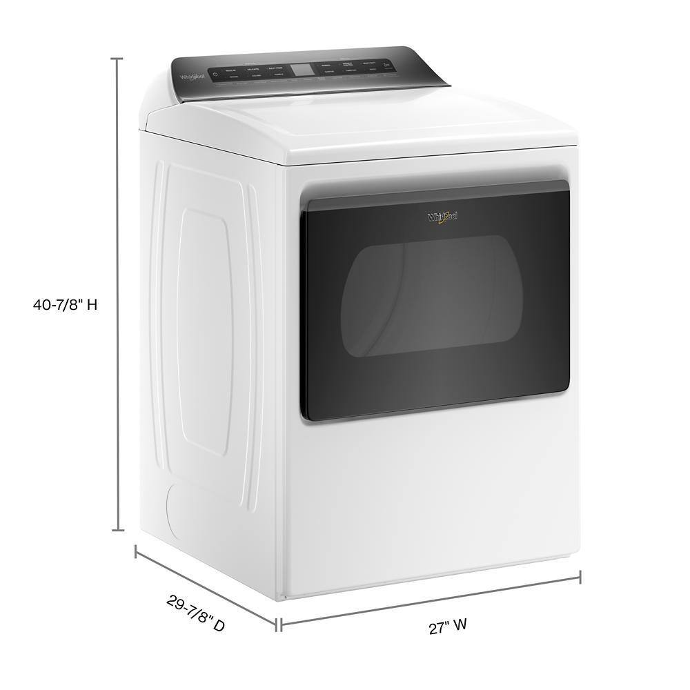 Whirlpool 7.4 cu. ft. 240-Volt White Smart Electric Vented Dryer with AccuDry System WED6120HW