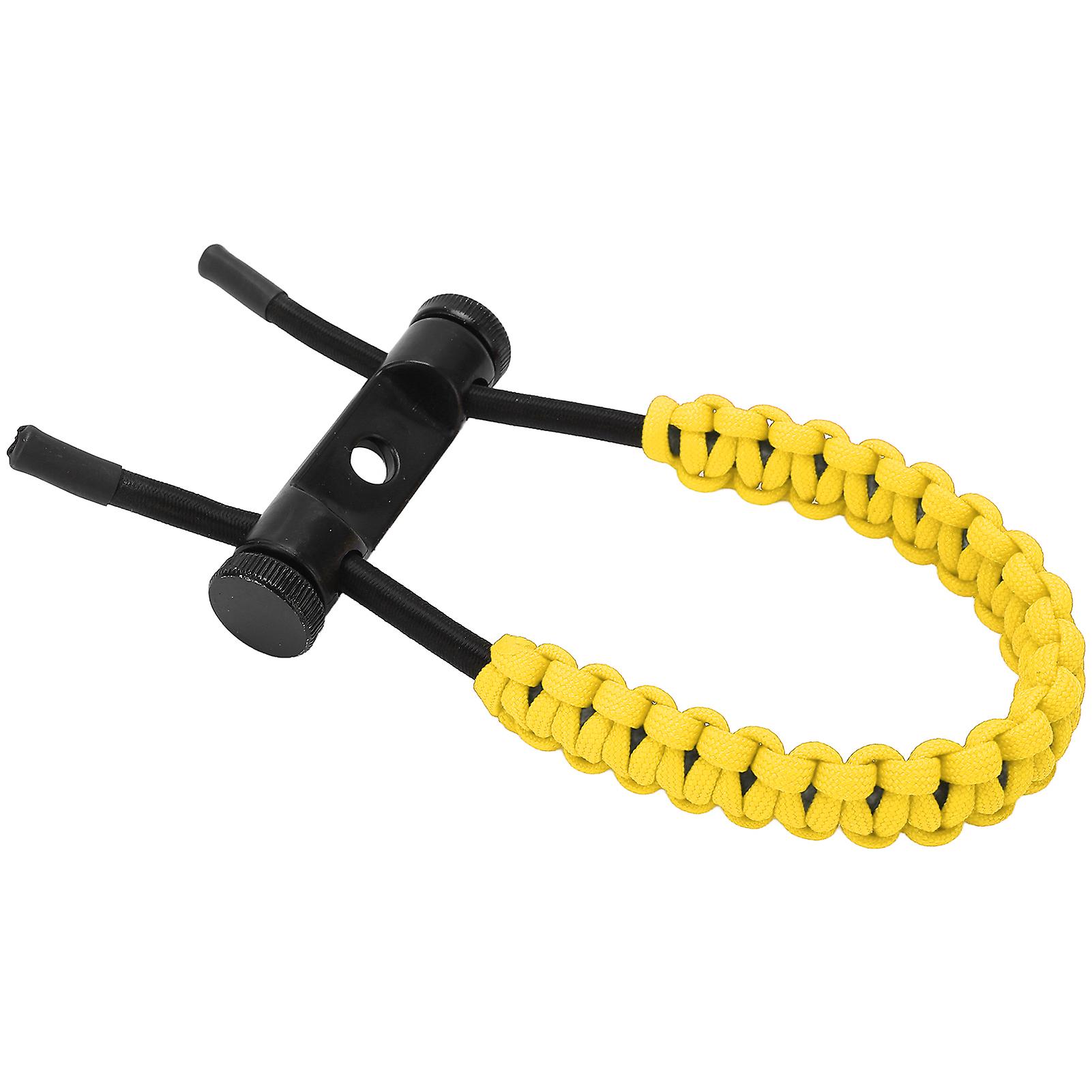 Compound Bow Wrist Sling Wrist Strap Braided Cord Rope Adjustable For Training Exercisingyellow