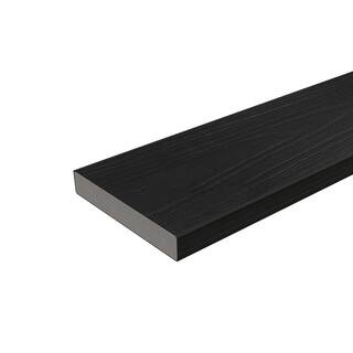 NewTechWood 1 in. x 6 in. x 8 ft. Indian Ebony Solid Composite Decking Board UltraShield Natural Cortes US07-8-EB