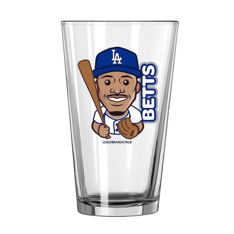 Mookie Betts Los Angeles Dodgers 16oz. Emoji Pint Glass