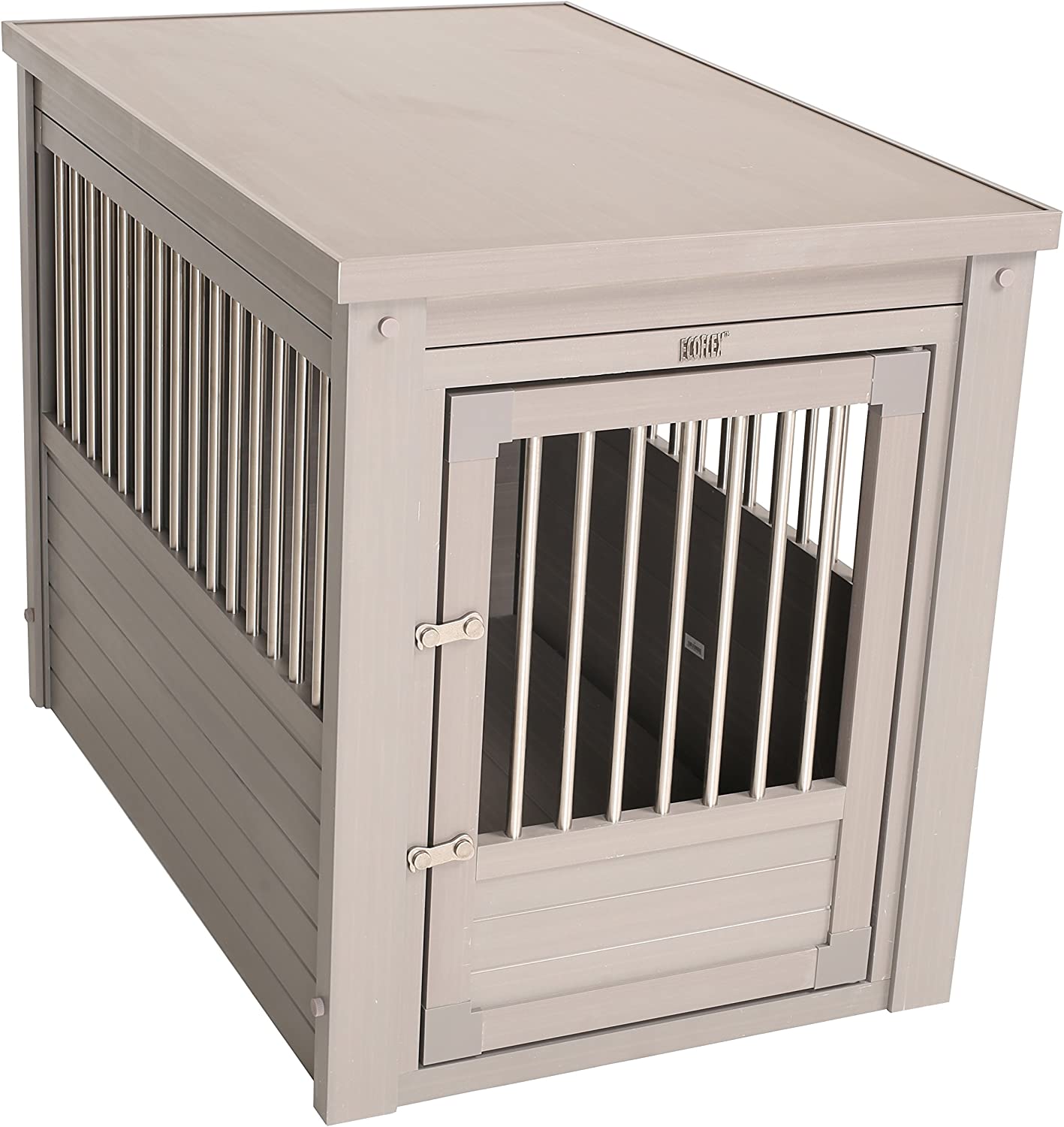 New Age Pet ecoFLEX Pet Crate End Table， X-Large， Gray