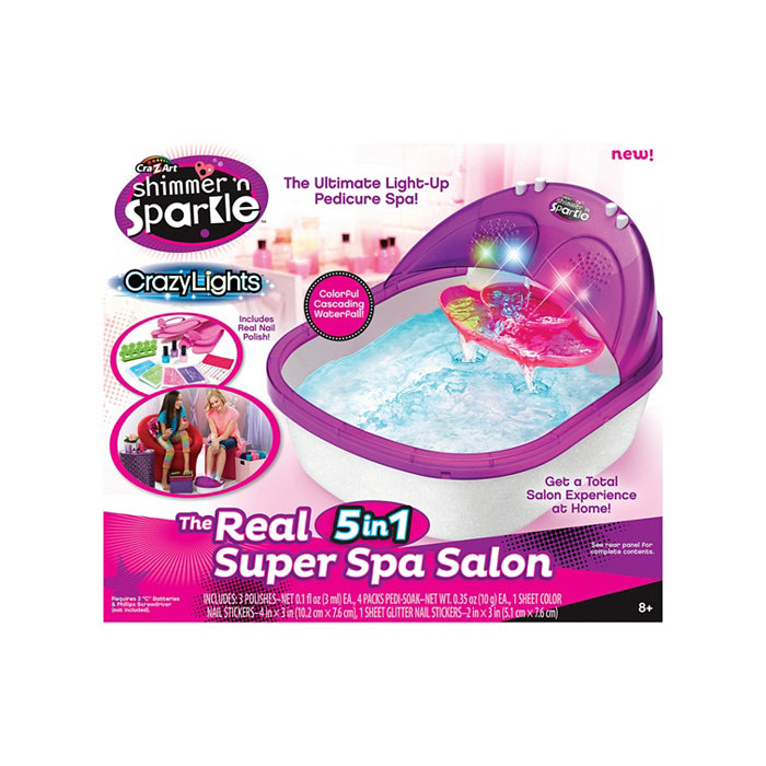 Style Me Up! Cra Z Art Shimmer N Sparkle Crazy Lights The Real 5 in 1 Super Spa Salon