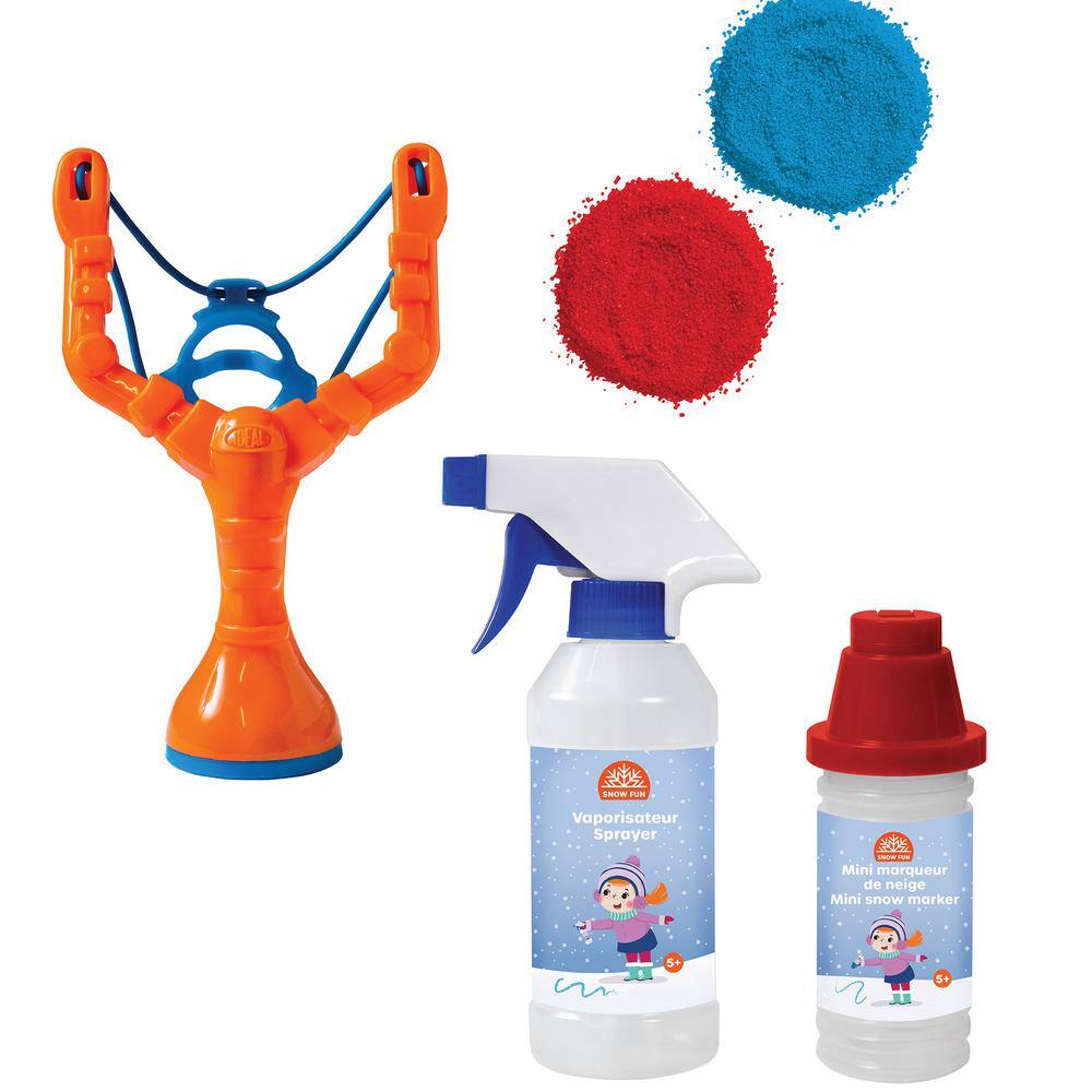 SNOWFUN: Snowball Slingshot Master and Colouring Kit - Winter Fun Ages 3 Plus 71204TY