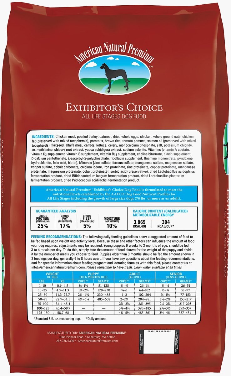 American Natural Premium Exhibitor's Choice Dry Dog Food